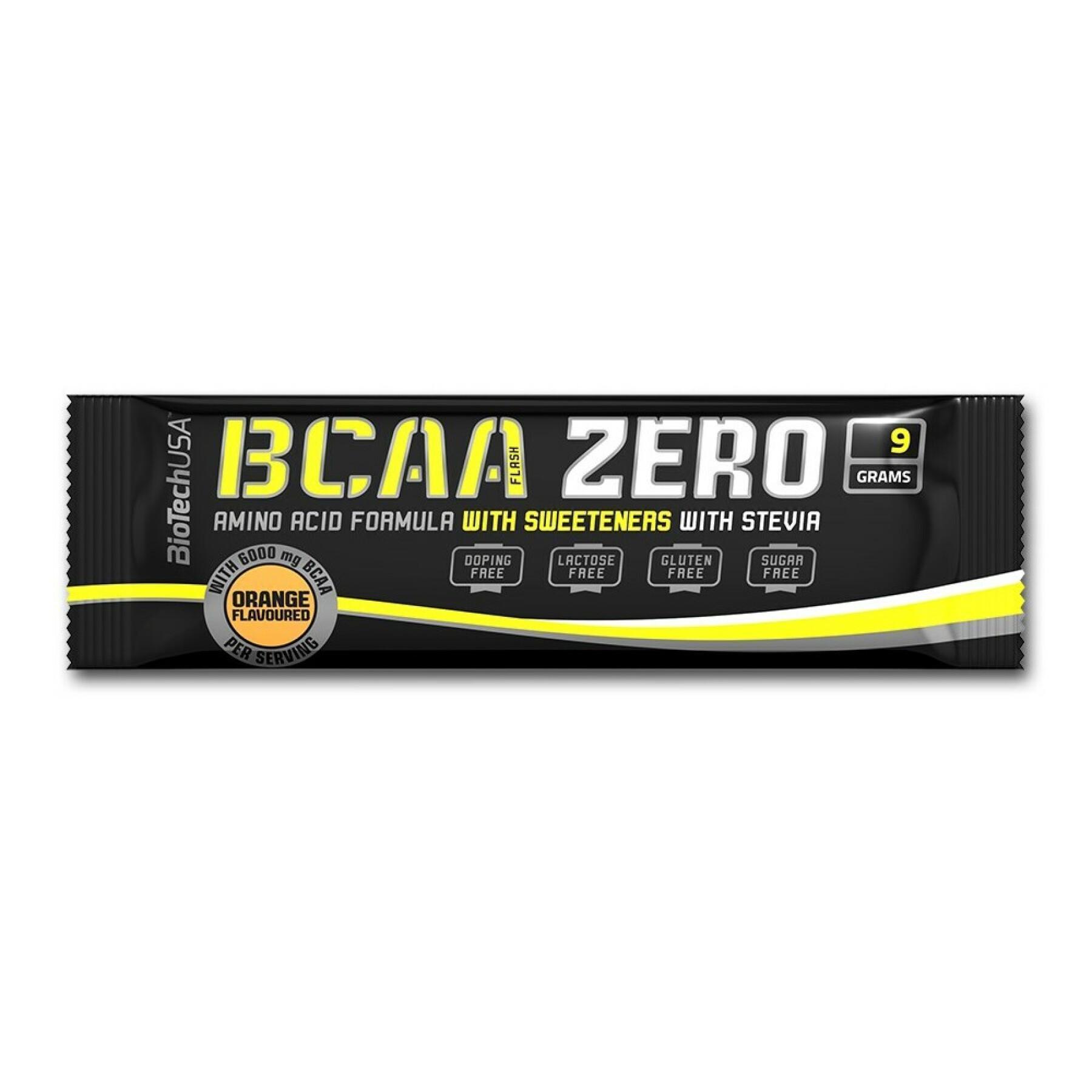 50 opakowań aminokwasów Biotech USA bcaa zero - Pomme verte - 9g