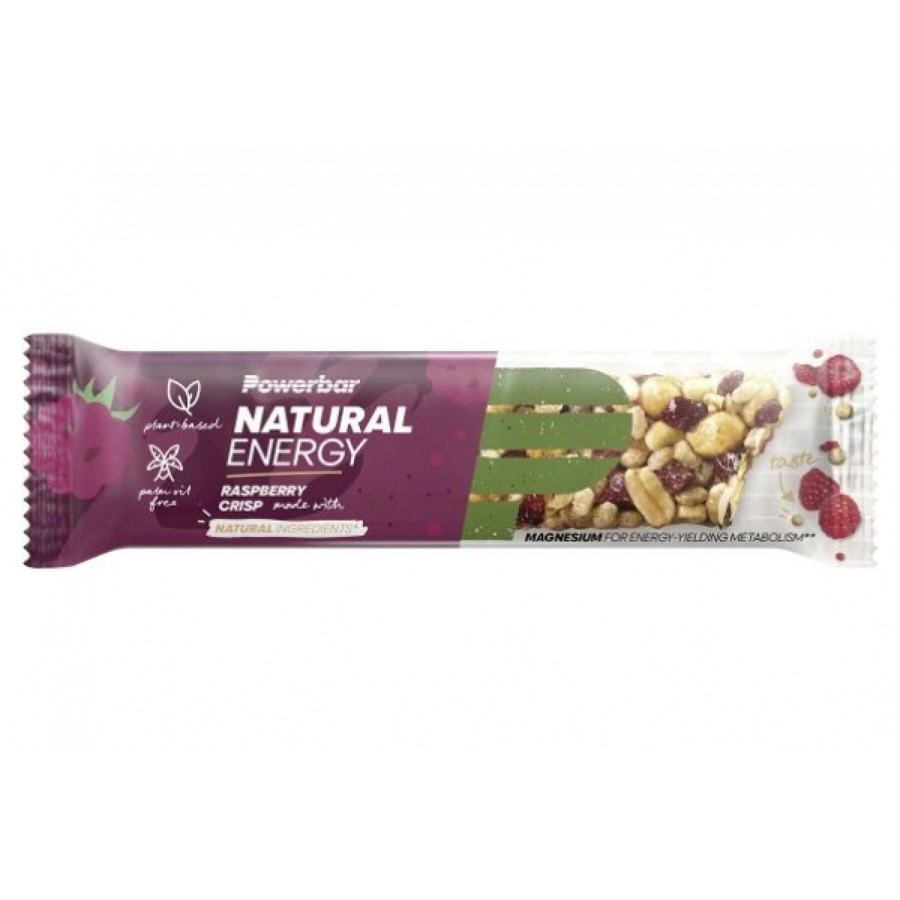 Partia 24 sztabek PowerBar Natural Energy Cereals - Raspberry Crisp