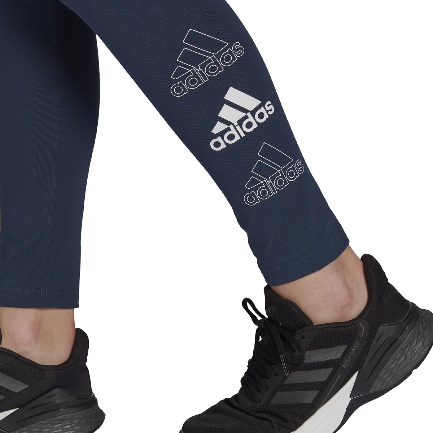 Damskie legginsy z wysoką talią adidas Essentials Stacked Logo