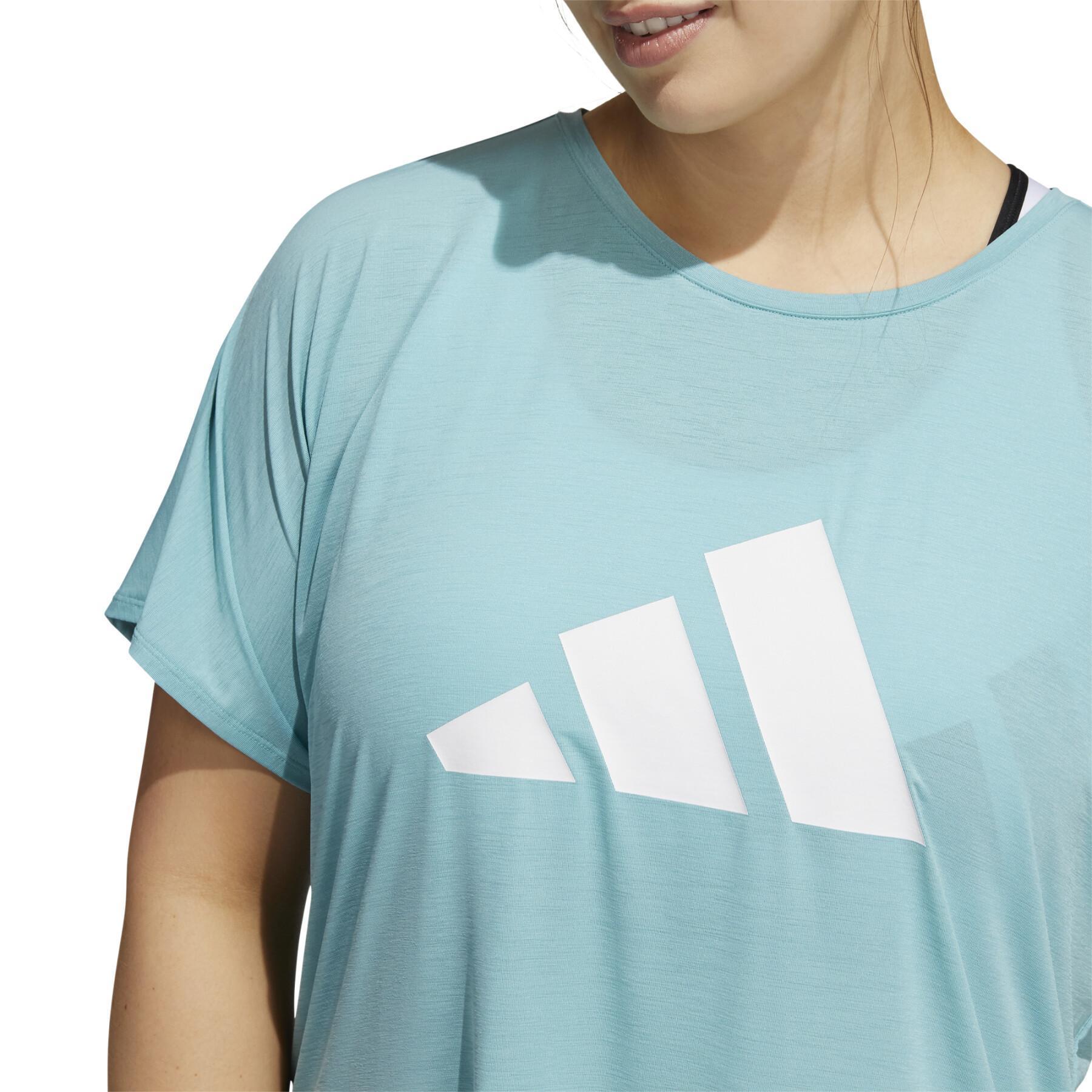 Koszulka damska w dużym rozmiarze adidas 3-Stripes Training