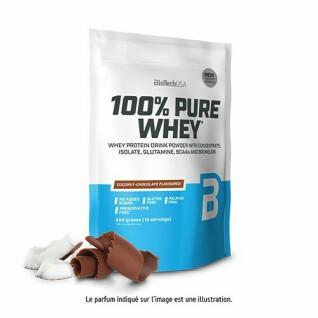 Worki 100% czystego białka serwatkowego Biotech USA - Noix de coco-chocolat - 454g (x10)