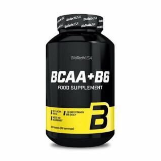 Słoiki z aminokwasami Biotech USA bcaa+b6 - 200 comp