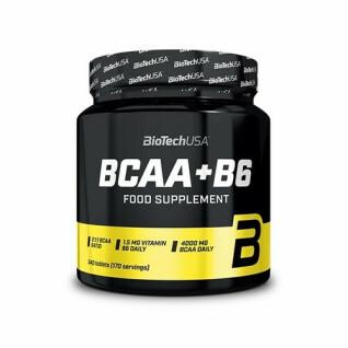 Słoiki z aminokwasami Biotech USA bcaa+b6 - 340 comp