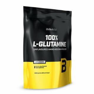 Opakowanie 10 torebek z aminokwasami Biotech USA 100% l-glutamine - 1kg