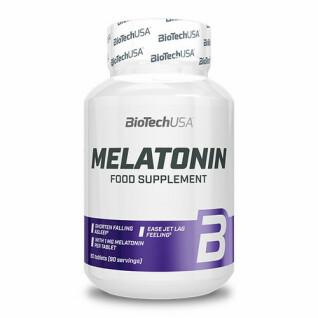 Opakowanie 12 słoików z witaminą melatoniny Biotech USA - 90 comp