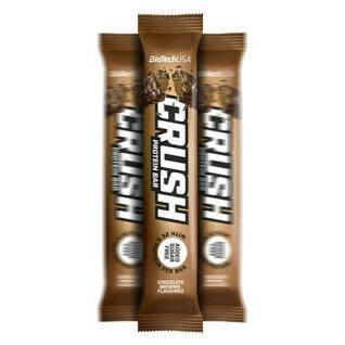 Opakowanie 12 pudełek z przekąskami Biotech USA crush bar - Chocolat-brownie