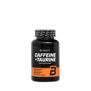 Opakowanie 12 słoików z boosterem Biotech USA cafféine + taurine - 60 Gélul