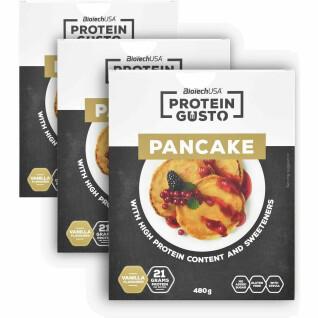 17 paczek przekąsek proteinowych Biotech USA-gusto pancake - Vanille