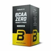 Opakowanie 15 pudełek aminokwasów Biotech USA bcaa zero variety pack - Mix de saveurs - 9g