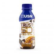 Opakowanie 6 napojów czekoladowo-karmelowych 500ml USN Trust Protein Fuel 50